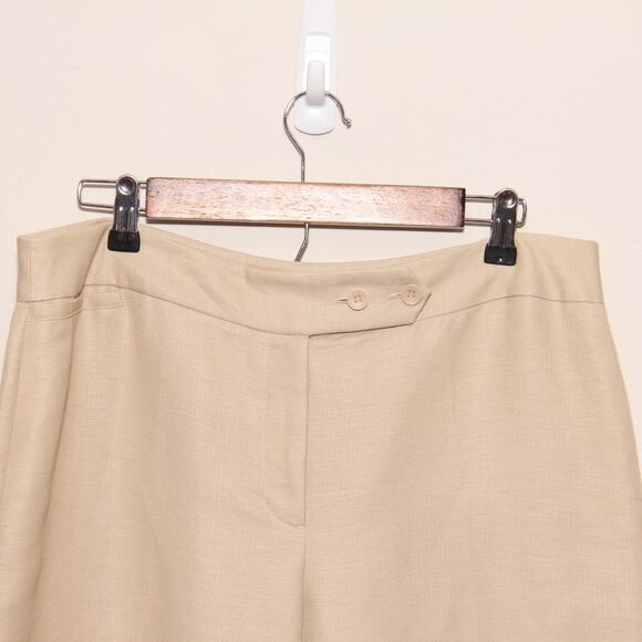 Emma James Linen Blend Dress pants Size 14 Tan - Picture 3 of 7